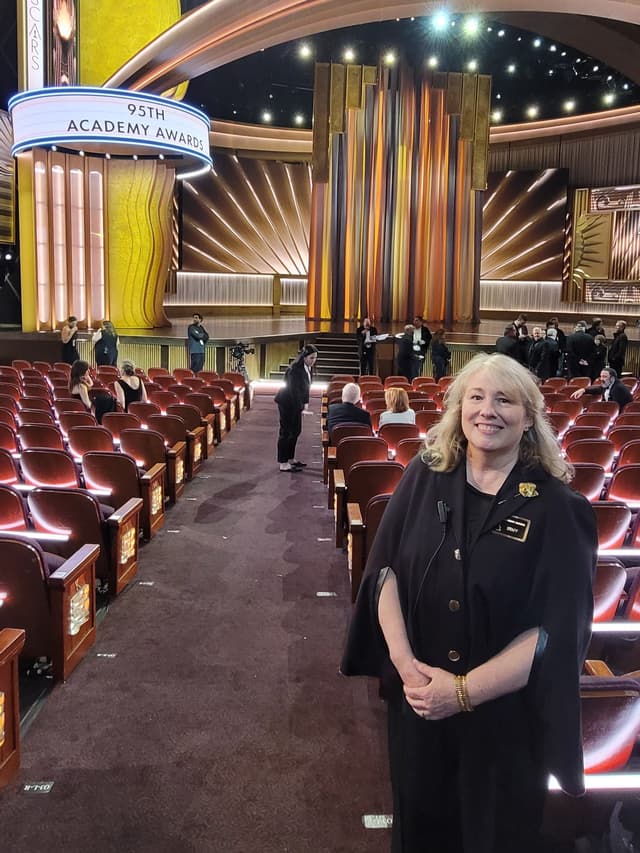 Cindy Baker at the Oscars